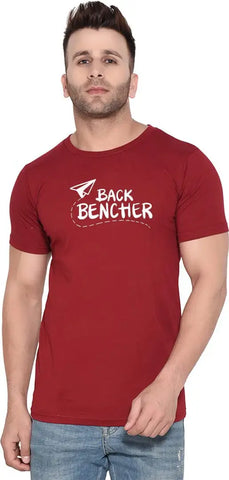 BET Branded Round Neck T Shirt (X-Large, Maroon)