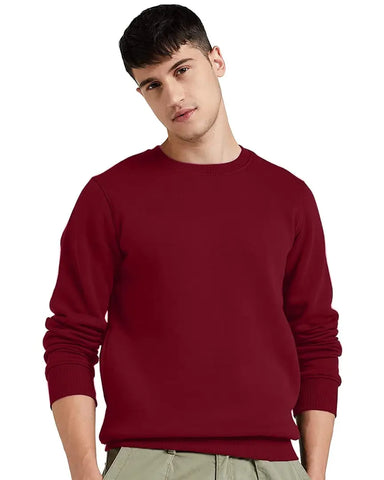HEATHEX Men's Round Neck Full Sleeve Pullover Hodded Neck Sweatshirt