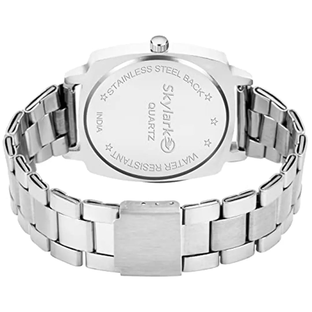 Skylark Metal Steel Chain Watch for Men Analogue Mens Watch (Metal Chain Analog Wrist Watch. (Pack of 1)