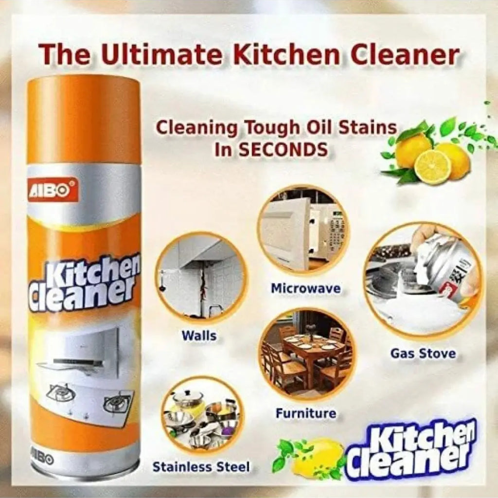 DASELLES Multipurpose Bubble Foam Cleaner Kitchen Cleaner Spray Oil  Grease Kitchen Cleaner  (500 ml)