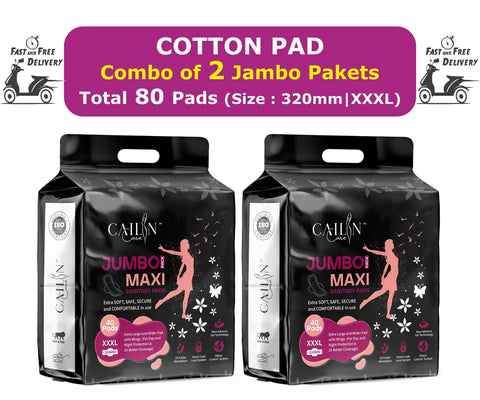 Extra Dry  Comfort leakage free Extra large (XXXL) Sanitary Pads (Combo of 2 Packets) (Total 80 Pads ) Sanitary Napkin