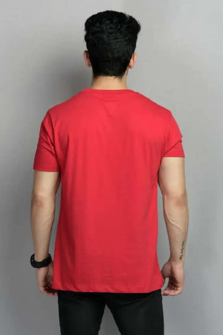 RiseMax Cotton Blend Half Sleeve Round Neck Regular Fit T-Shirt for Men