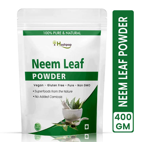 Hashpop Natural Organic Face Cleanser Neem Leaf Powder 400G Pack Of 1
