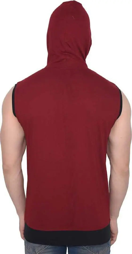 RiseMax Cotton Blend Cut Sleeve Round Neck Regular Fit T-Shirt for Men
