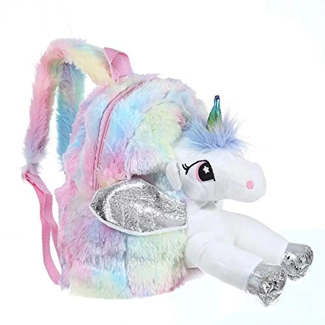 Prisma Collection Unicorn Soft Bag for Kids ?School & Picnic Bag for Baby,Boys,Girls / Lightweight Travel School Mini Backpack for Kids - Multi Color