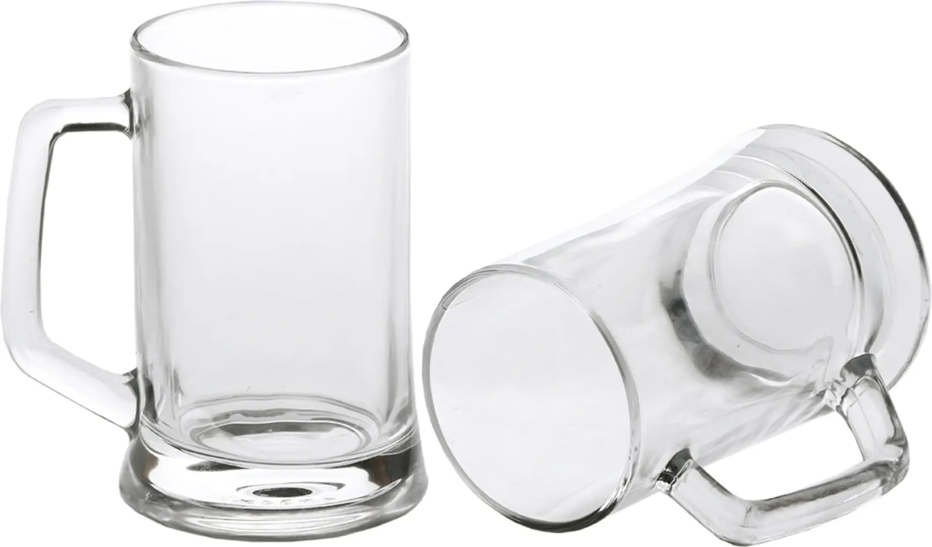 Glass Multipurpose Beer Mug With Handle Set Of 2