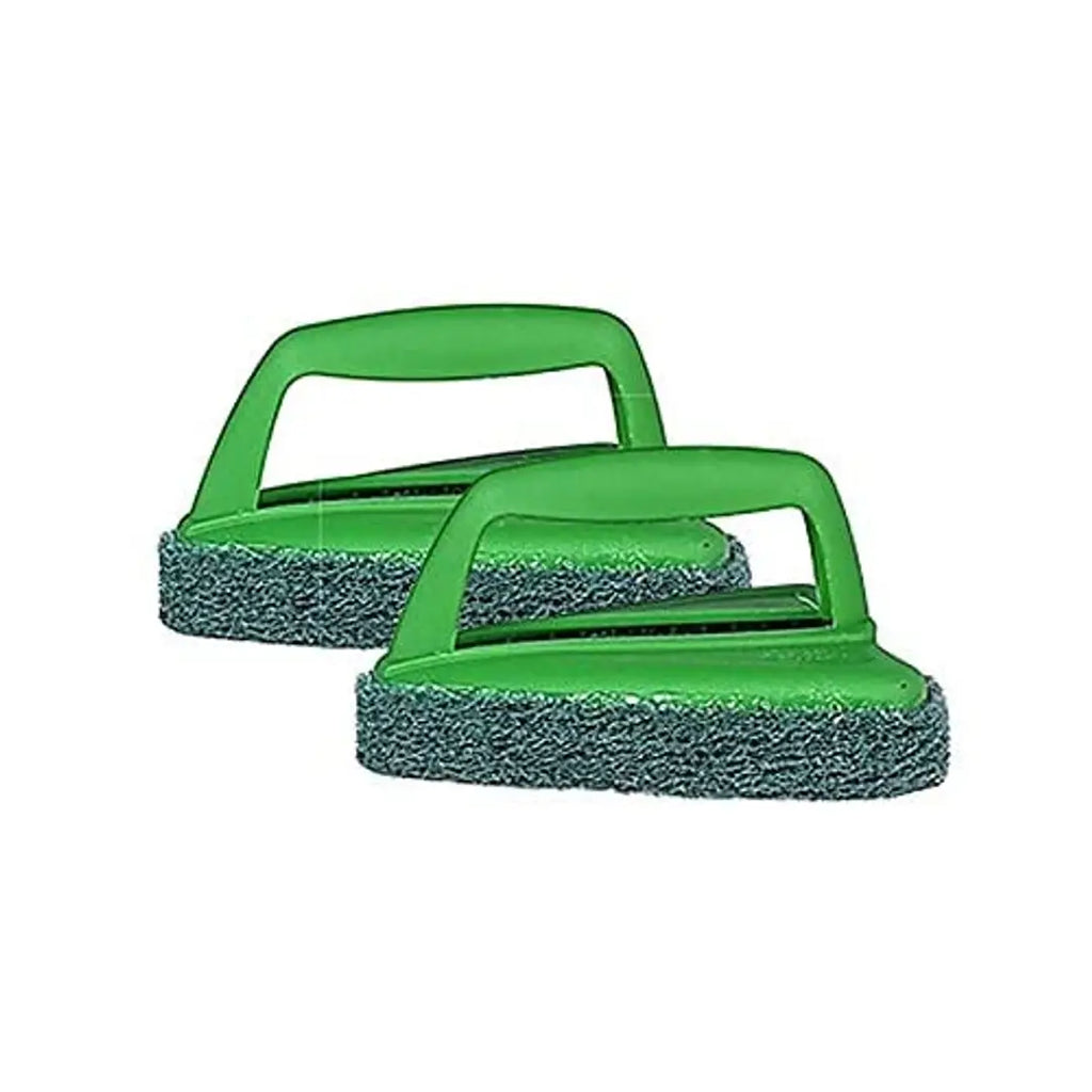 Scotch-Brite Fibre Bathroom Scrubber Brush (Green, Pack of 2)