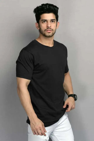 RiseMax Cotton Blend Half Sleeve Round Neck Regular Fit T-Shirt for Men