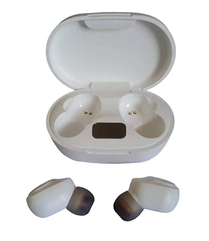 Stylish White In-ear Bluetooth Wireless Headphones With Microphone