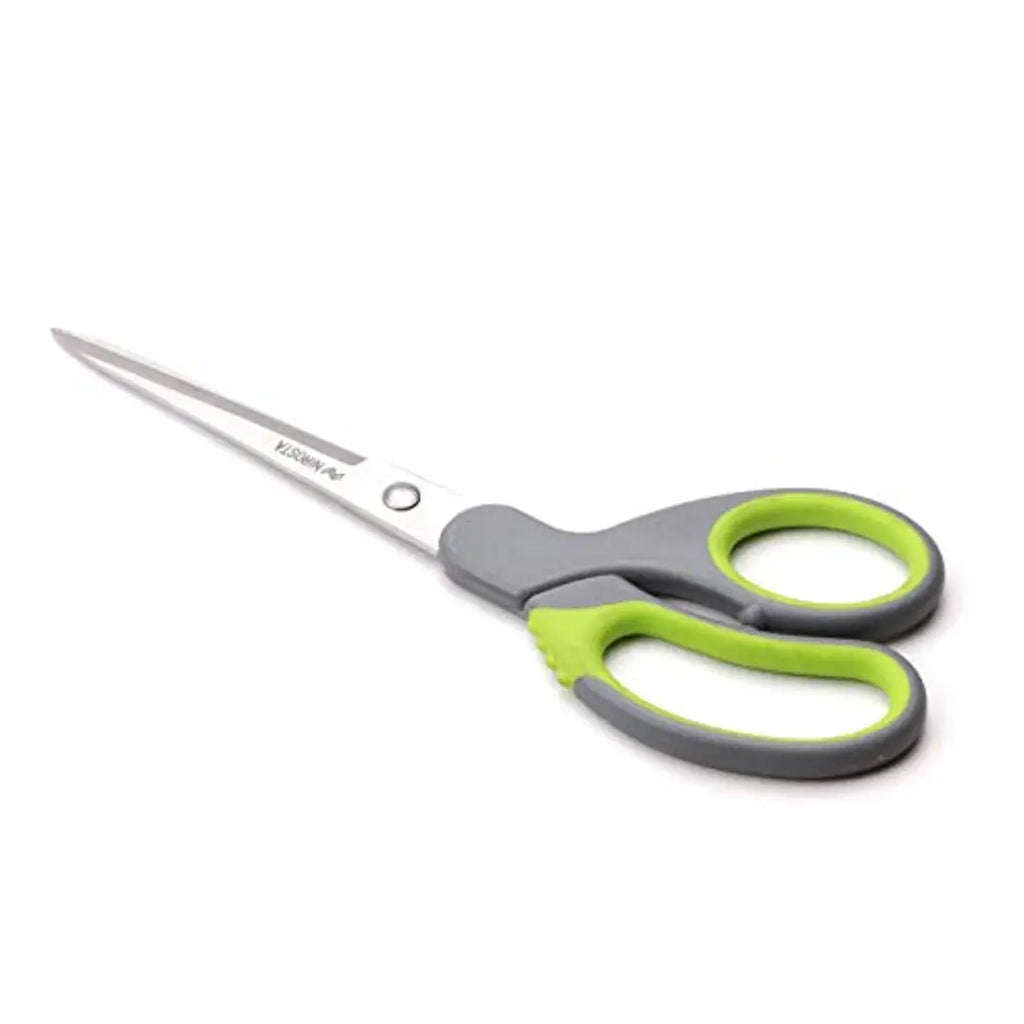 Nirosta Multipurpose Softgrip Kitchen Scissors, 21.5cm, Color Grey & Green
