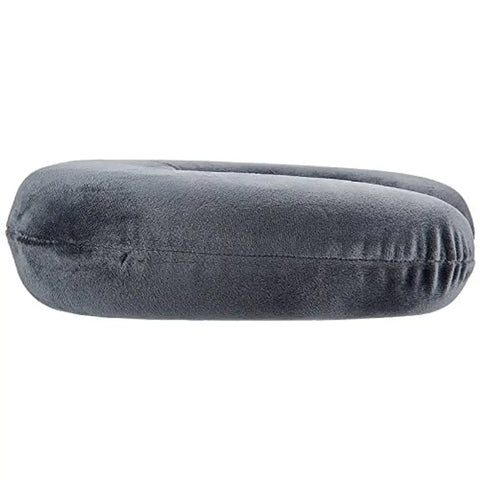 SKYLOFTS Fabric Neck Pillow (Grey_Micro Fibre Neck Pillow)