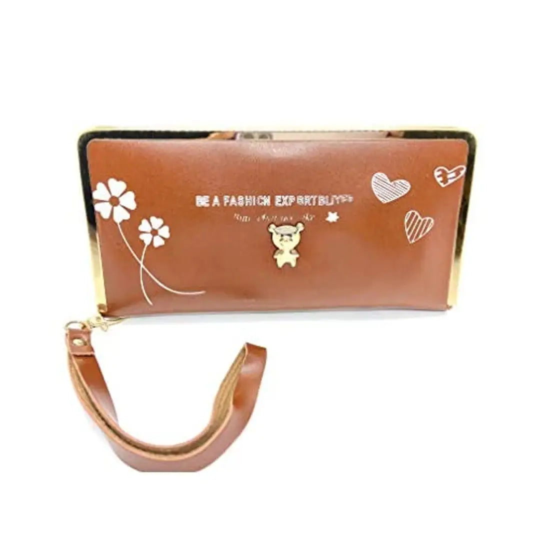 Heart Stealer Ladies Purse/Wallets/Clutch Handbags/Coin Purse/Card Holder Brown Colour