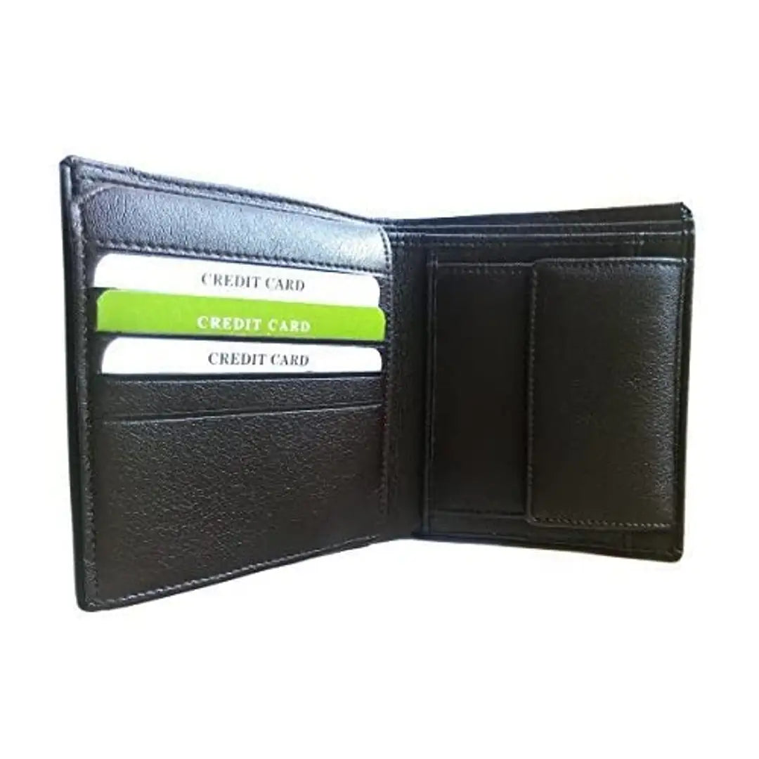 WSD men's brown synthetic wallet (WSDWallet007) (brown)